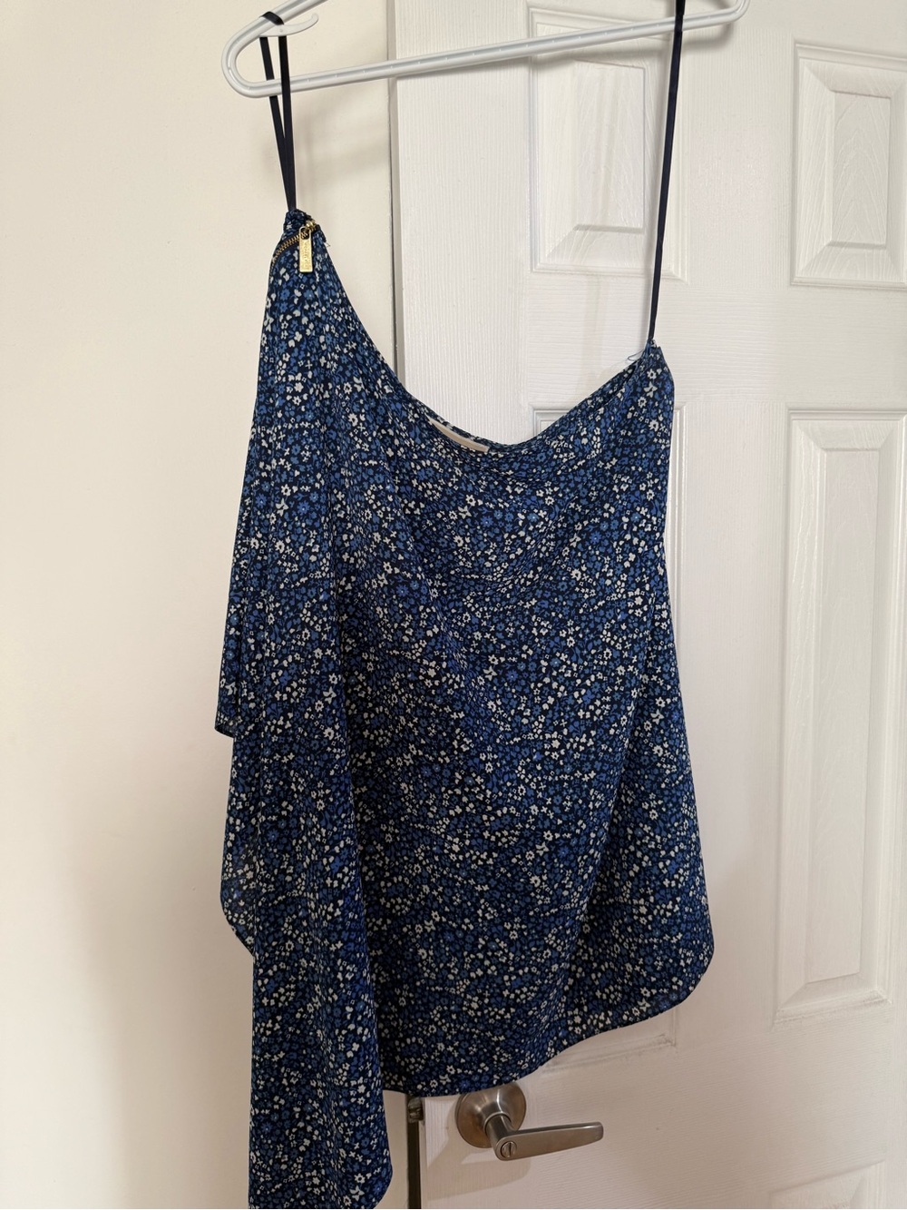 Michael Kors Navy Floral Satin Cami Top